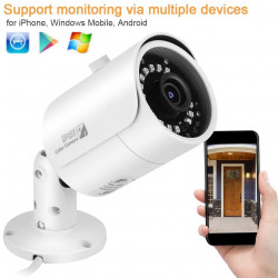 Caméra de Surveillance WiFi Exterieure FHD 1080P avec Vision Nocturne