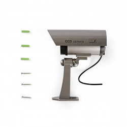 Dummy bullet camera with ir leds and red led velleman - 1