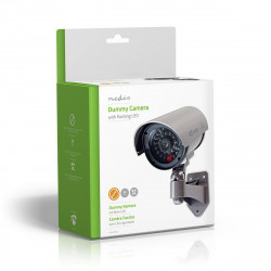 Ir impermeabile videocamera pvc artificiale imitazione metallo led rosso camd7n falso monitoraggio della sicurezza velleman - 2
