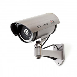 Ir impermeabile videocamera pvc artificiale imitazione metallo led rosso camd7n falso monitoraggio della sicurezza velleman - 5