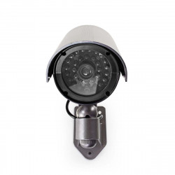 Ir impermeabile videocamera pvc artificiale imitazione metallo led rosso camd7n falso monitoraggio della sicurezza velleman - 6
