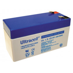 Bateria recargable 12v 1.2a 1,2ah ul1.3 12 pila seca acu plomo gel 1.3ah acumulador wp1.2 12e jr  international - 1