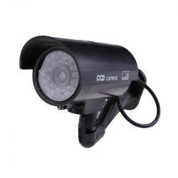 Ir impermeabile videocamera pvc artificiale imitazione metallo led rosso camd7n falso monitoraggio della sicurezza