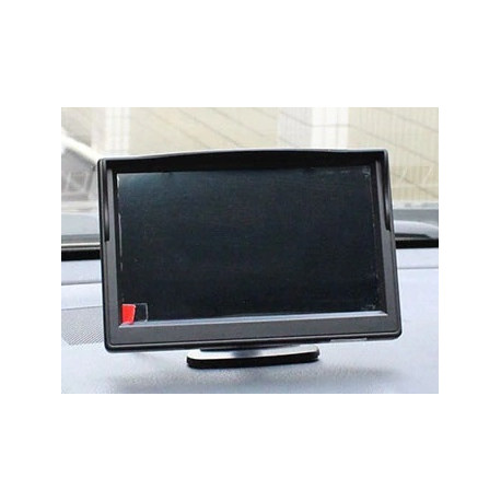 Videomonitor 12V 24V 4 Pin 5 P 12,7 cm Farbe 2 Videoeingänge + Saugnapf und Unterstützung für PKW-Bus