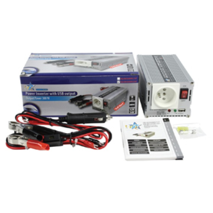 Hq inverter 24  230 v 300 w with usb hq - 2