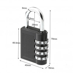 Lucchetto combinazione di 43 millimetri si blocca a 4 cifre di chiusura codice apertura di un sicuro master lock - 2