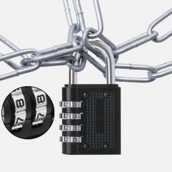 New resetable tri-circle 4 dial 43mm combination lock padlock zb40 master lock - 9