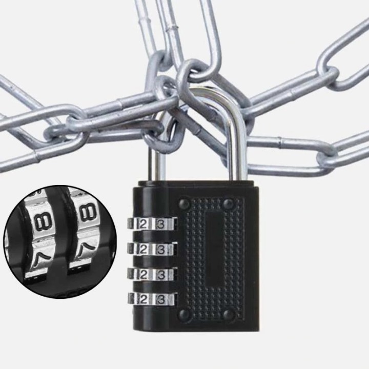 2 43mm kombination vorhängeschloss verriegelt 4-stellige codenummer schließung öffnen einer gesicherten trixes - 21