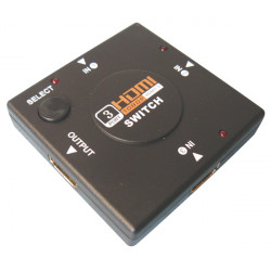 Hdmi switch 3-port switch distributor sequencer 3 channel split hdtv hq jr international - 1