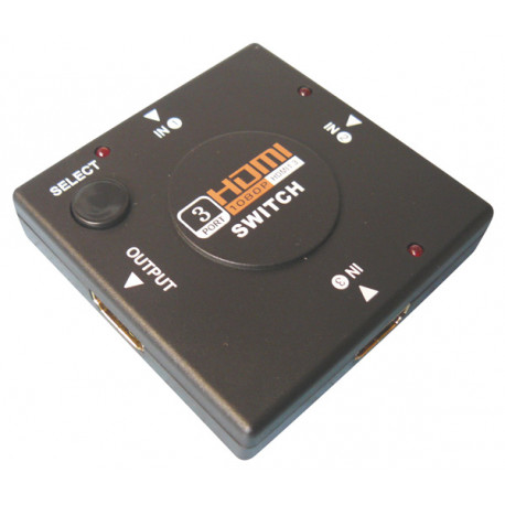 Hdmi switch 3-port switch distributor sequencer 3 channel split hdtv hq -  Eclats Antivols