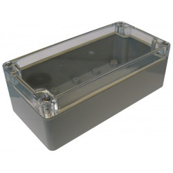 Sealed abs box with inserts 160 x 80 x 55mm and clear cover velleman - 4