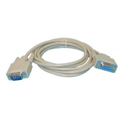 Cordone informatico maschio femmina serial cable subd9 male subd9 femmina module programmazione t4fp velleman - 1