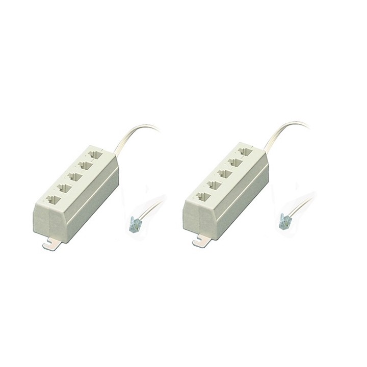 3 X Streifen telefon rj11 rj11 stecker auf 5 female-0030 steckdose telefonkabel jr international - 1