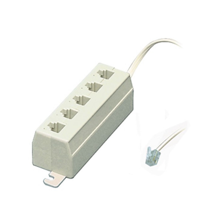 3 X Streifen telefon rj11 rj11 stecker auf 5 female-0030 steckdose telefonkabel jr international - 4