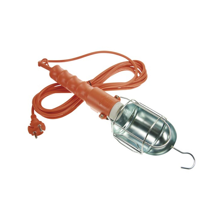 Portable lamp with metal basket aluminium reflector cable lenght 5m velleman - 1