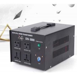 Convertitore elettrico cambia tensione 220 verso 110vca trasformatore 220v 110v 3000w corrente adattatore converter caredy - 6