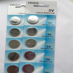 10 Blister x 5 pilas boton lithium kinetic cr2032 3v capacidad 230ma alimentacion 3 volt cr 2032 konig - 1