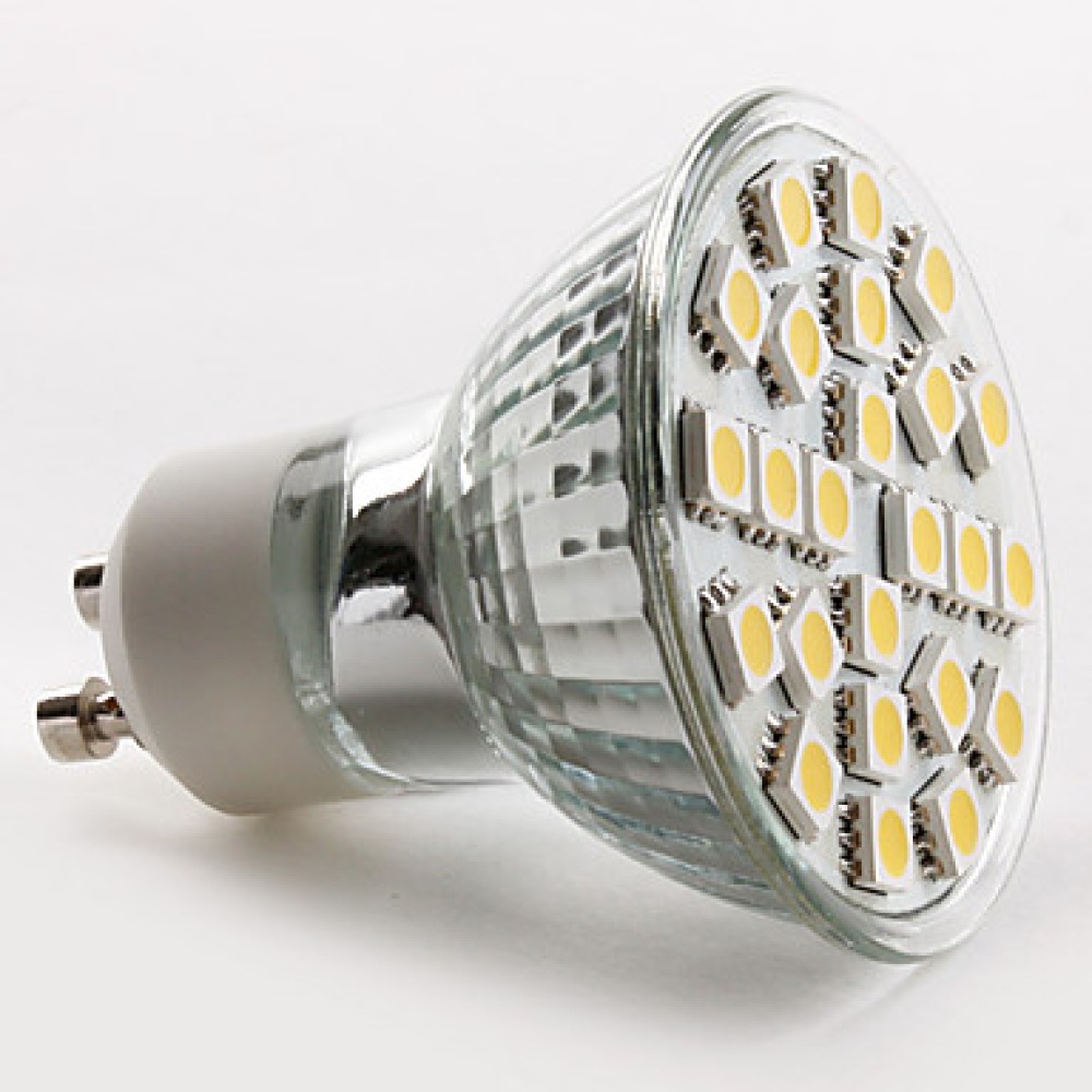 Gu10 led lampadina 5w 24 smd 5050 bianco caldo lampadina spot 220v 230v 240v consolidata bassa illuminazione luce jr internation