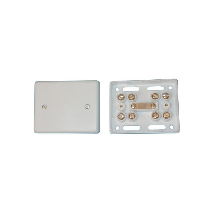 Caja con bornes autoprotegida 8 contactos jb20 caja conexiones alarma telefono domotica conexiones electricas domotica jr  inter