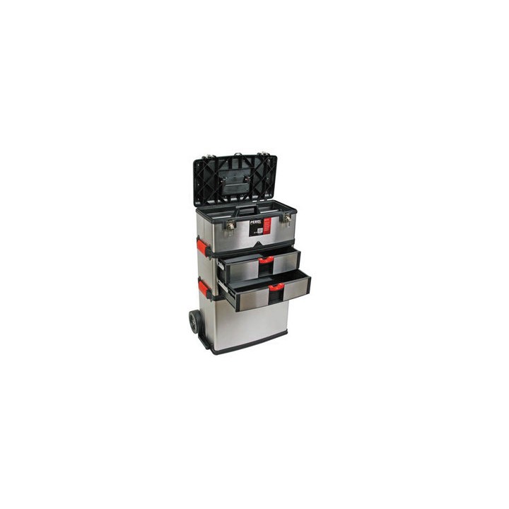Roller toolbox stainless steel 570 x 354 x 830mm velleman - 2
