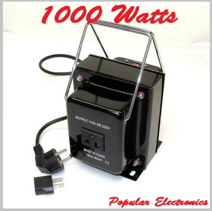 Convertitore elettrico cambia tensione 220 verso 110vca trasformatore 220v 110v 1000w corrente adattatore converter jr internati