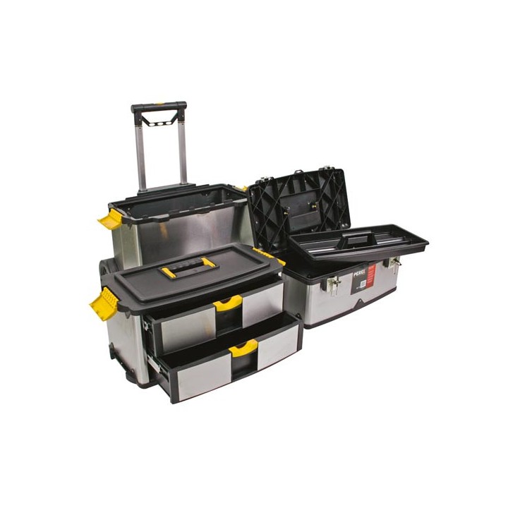 Roller toolbox stainless steel 570 x 354 x 830mm velleman - 5