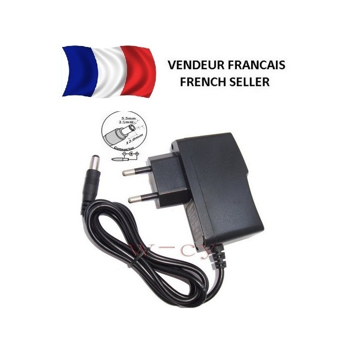 Power adapter 110v 220v to 9v 1a 5.5x 2.1mm jack converter jr international - 1
