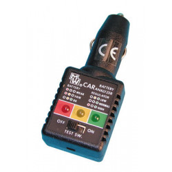 Tester per batteria e caricatore auto collegamento accendi sigari accessori auto jr  international - 1