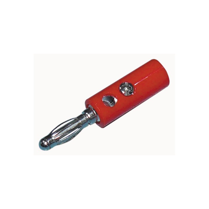 Banana 4mm connettore connettore repiquable rosso presa elettrica cm19r velleman velleman - 1