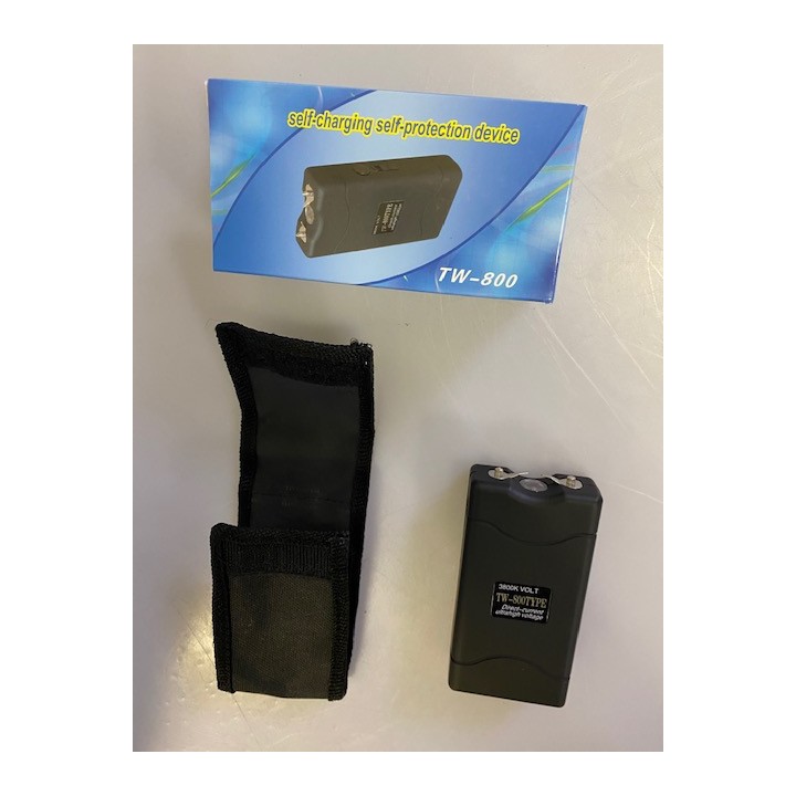 Shocker uno compacto led 2400.000 voltios y correa de seguridad de defensa arma eléctrica jr international - 3
