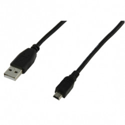 Cable usb 2.0 5p alta velocidad a 5 pin macho cable 1.80 m 161 5pins velocidad mini usb 2.0 negro jr international - 1