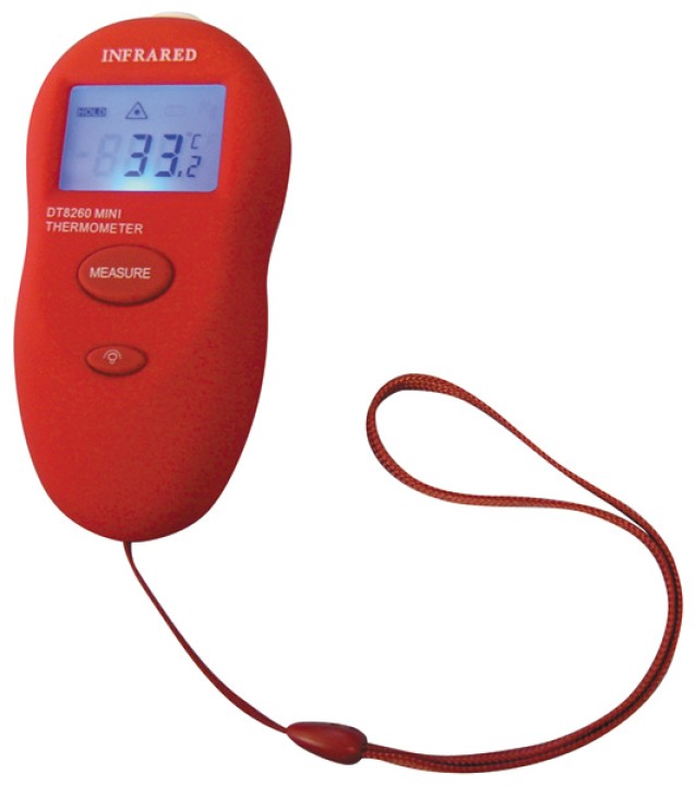 Non contact ir infrared lcd digital thermometer pocket jr international - 1