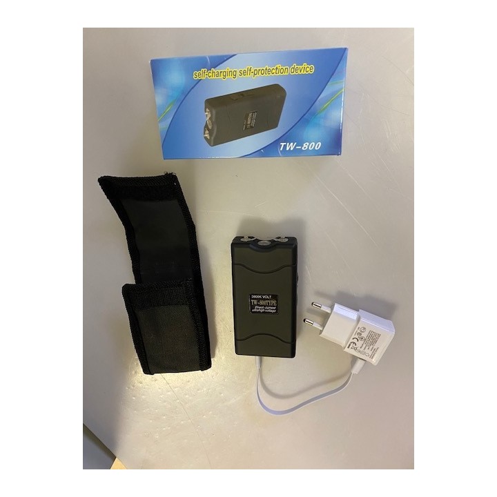 Shocker una compatta a led 2400.000 volt e cinghia di sicurezza arma di difesa elettrica jr international - 6