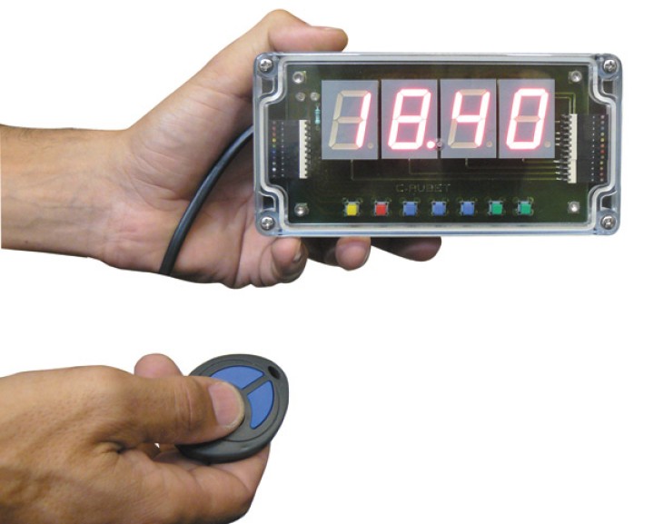 4 digit displayer with radio remote and power plug 230v countdown 1 to 99 min. schneider - 1