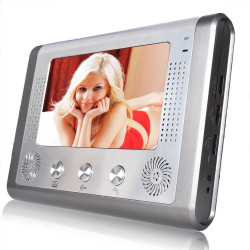 7 inch 18 cm Video Tür Telefon Türklingel Intercom Kit 1-Kamera 1-Monitor Nachtsicht