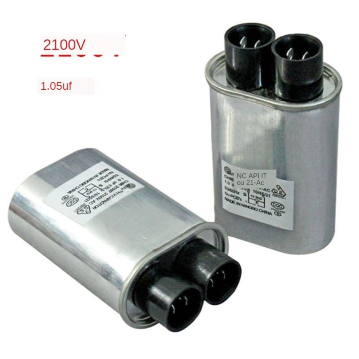 Capacitor 1mf 1.05mf 1uf 1.05 mf 2100V microwave LG, ELECTROLUX SAMSUNG WHIRLPOOL
