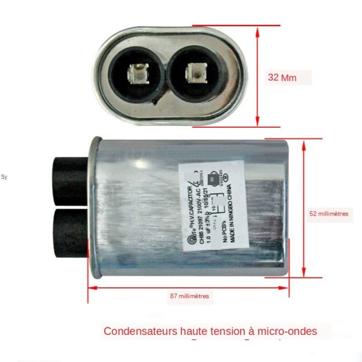 Condensatore 1.10mf 1.10 mf 1.10 uf 1.10uf 2100V microonde BRANDT THOMSON VEDETTE FAGOR OCEAN THERMOR DE DIETRICH LG