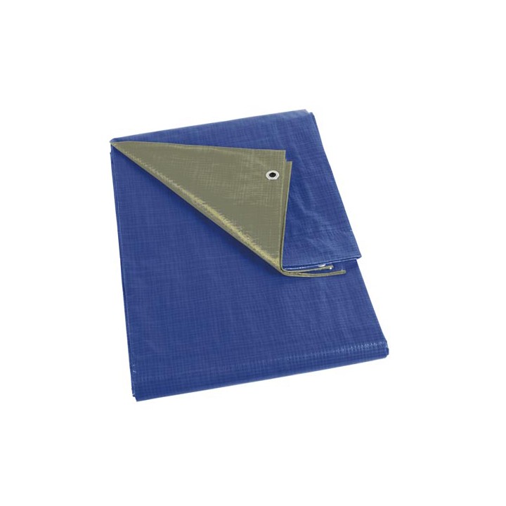 Bache blu kaki 5 x 8m impermeabile perel molto forte 259-58 velleman - 1