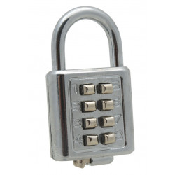 5 x Padlock 25mm 4 dial brass combination lock security lock opening closing 4 number code jr international - 1