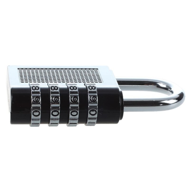 4 X 43mm kombination vorhängeschloss verriegelt 4-stellige codenummer schließung öffnen einer gesicherten trixes - 9