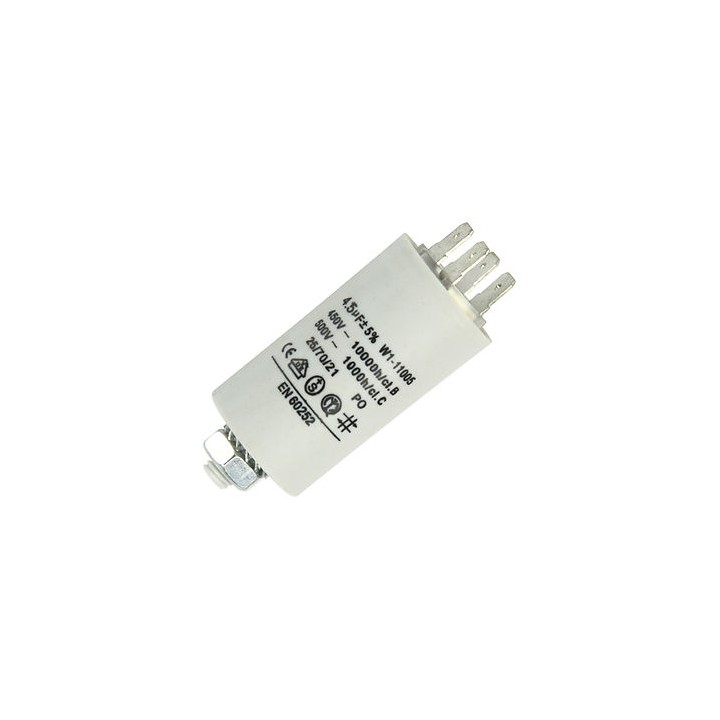 10 Capacitor 4.5mf micro farad 400v 450v 500v 50 60 hz universal motor start capacitor with am terminal w1 11005 jr internationa