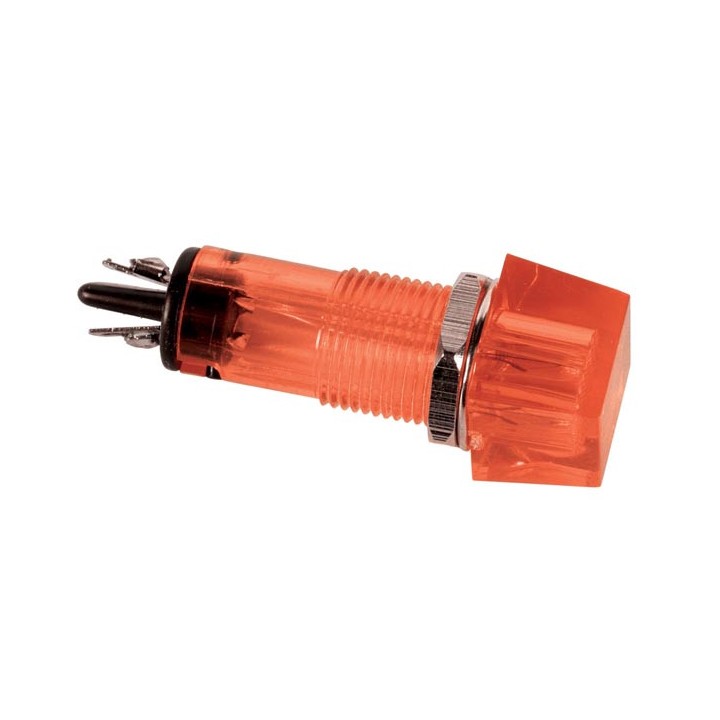 Red light square 12v traffic light 11.5 x 11.5mm CCAF012RBL