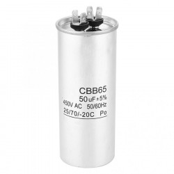 Condensador de arranque CBB65 50UF motor Compresor Aire acondicionado 450v refrigerador lavadora ventilador