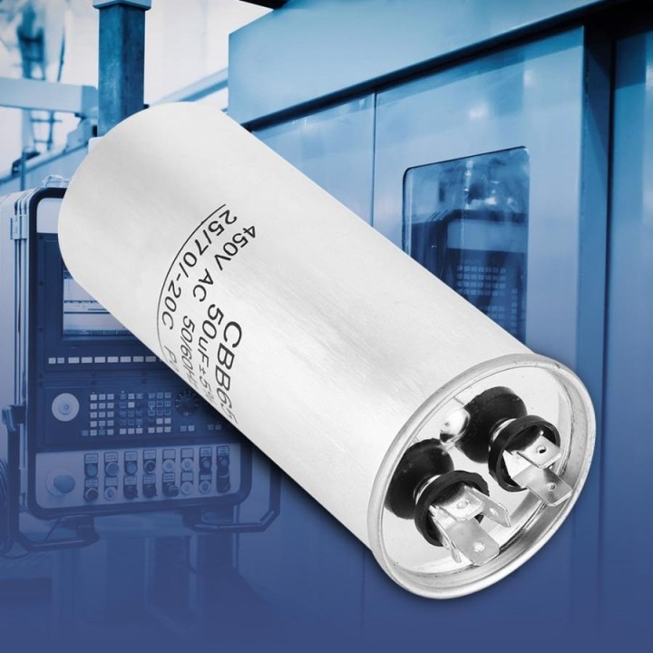 Condensador de arranque CBB65 50UF motor Compresor Aire acondicionado 450v refrigerador lavadora ventilador