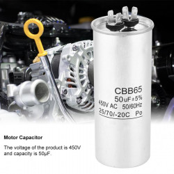 Condensador de arranque CBB65 50UF motor Compresor Aire acondicionado 450v refrigerador lavadora ventilador