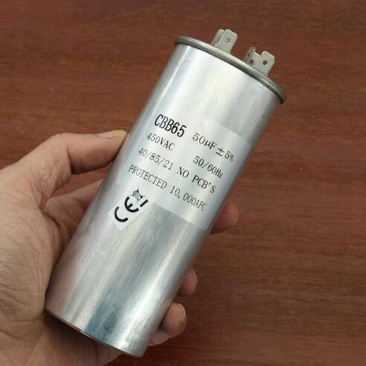 Starterkondensator CBB65 50UF Motor Kompressor Klimaanlage 450V Kühlschrank Waschmaschine Lüfter