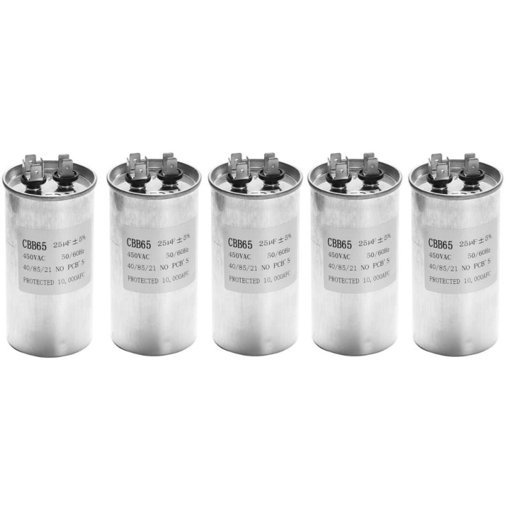 Starter capacitor CBB65 25UF motor Compressor Air conditioner 450v refrigerator washing machine fan