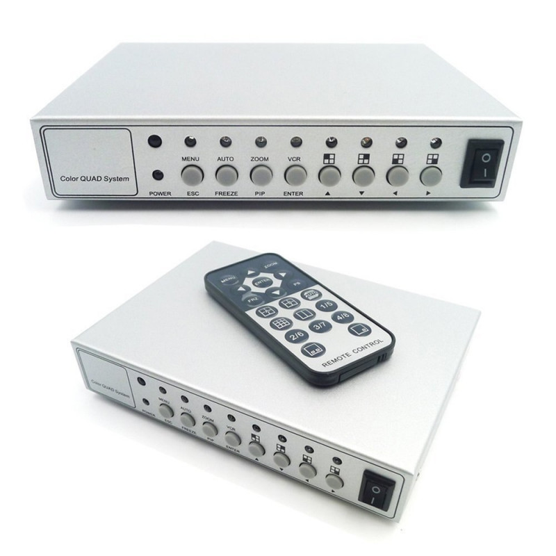 4CH HIGH QUALITY REAL TIME CCTV Quad Video Splitter for CCTV Surviellance System 