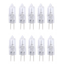 10 X Lampadina g4 12v 35w bianco caldo alogene illuminazione luce linea 3000h jc capsula jr  international - 2