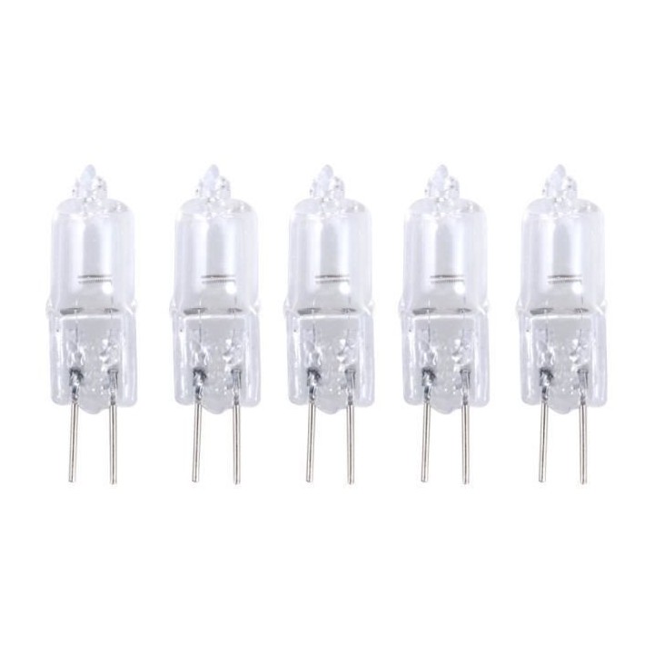 5 X Lampadina g4 12v 35w bianco caldo alogene illuminazione luce linea 3000h jc capsula jr  international - 4